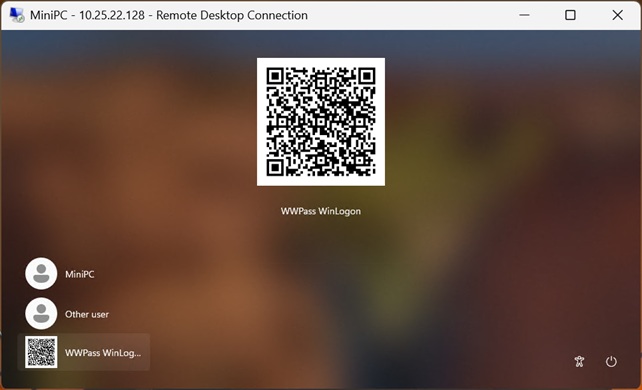WWPass tile selected